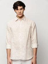 Men White Printed Casual Casual Shirts-AMALTHEA-1809-White